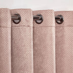 Ambiance Blush Pink Thermal Eyelet Curtains