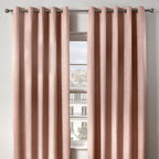 Ambiance Blush Pink Thermal Eyelet Curtains