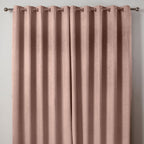 Ambiance Blush Pink Thermal Eyelet Curtains