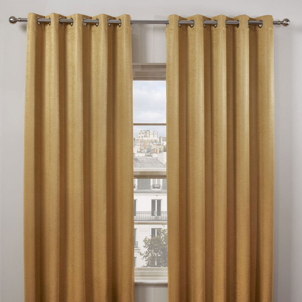 Ambiance Ochre Thermal Eyelet Curtains