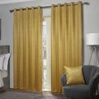 Ambiance Ochre Thermal Eyelet Curtains