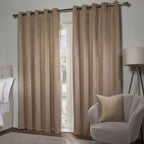 Ambiance Taupe Thermal Eyelet Curtains