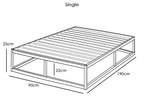Amersham Black Platform Metal Bed