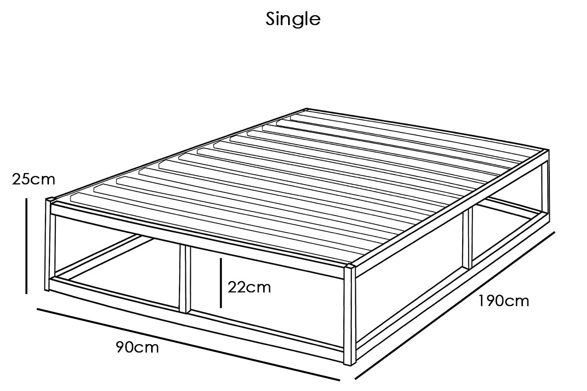 Amersham Black Platform Metal Bed