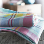 Applecross Pastel Check Brushed Cotton Duvet Set
