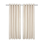 Aura Cream Jacquard Eyelet Curtains