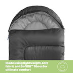 Silentnight Black Soft Fill Adult Single Sleeping Bag