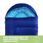 Silentnight Blue Soft Fill Adult Sleeping Bag