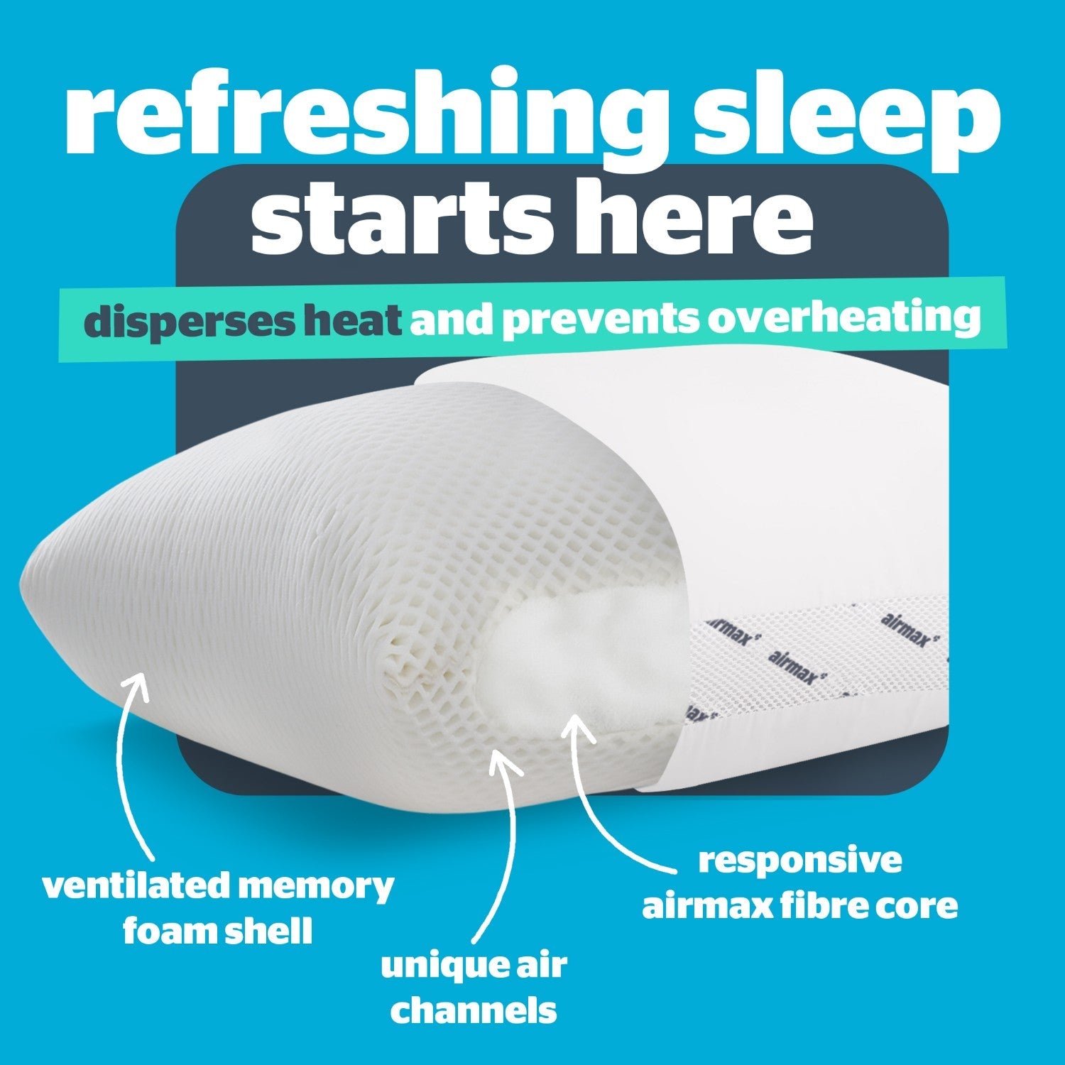 Silentnight Airmax Memory Breathe Memory Foam Pillow