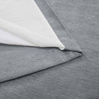 Amberley Nickel Grey Chenille Thermal Eyelet Curtains