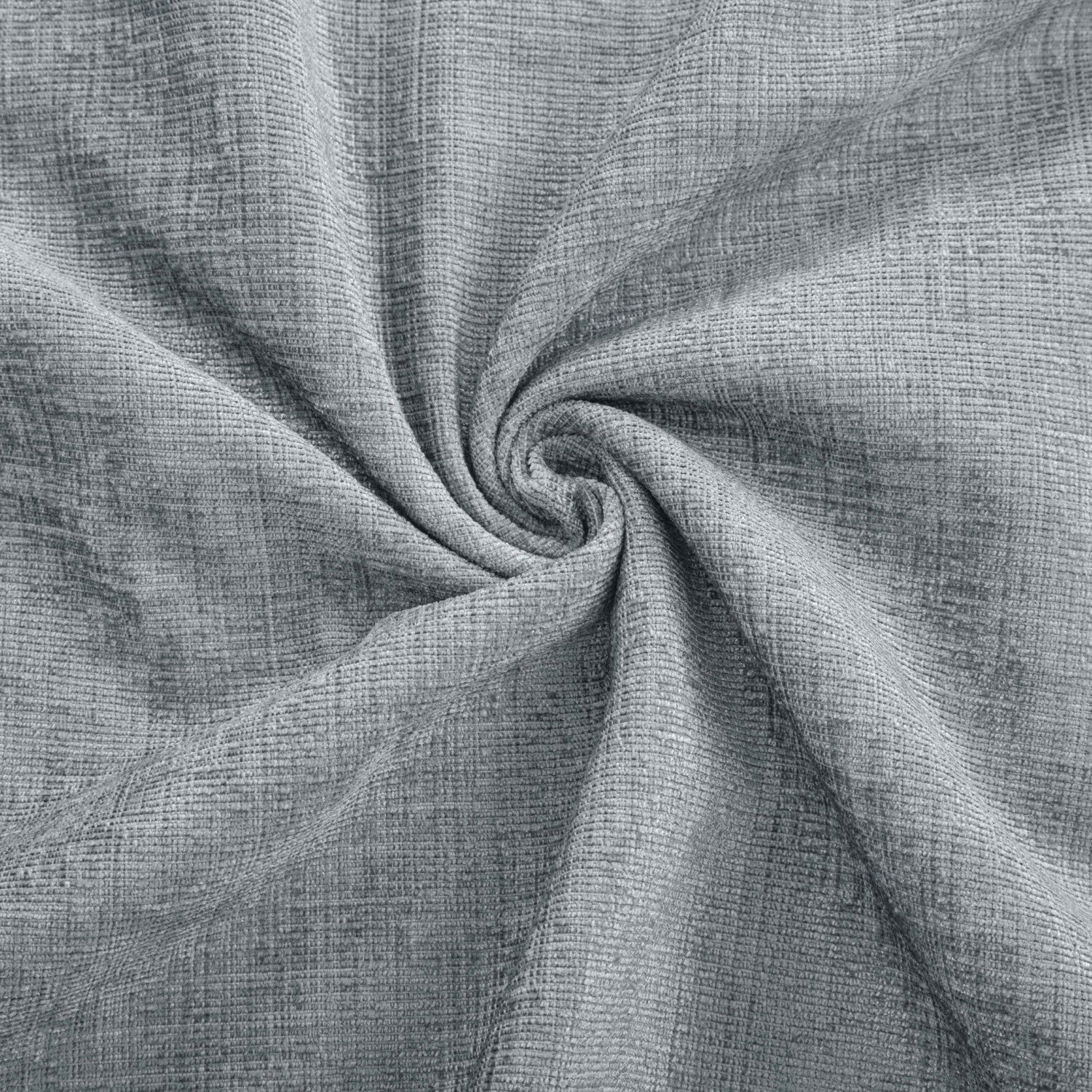 Amberley Nickel Grey Chenille Thermal Eyelet Curtains
