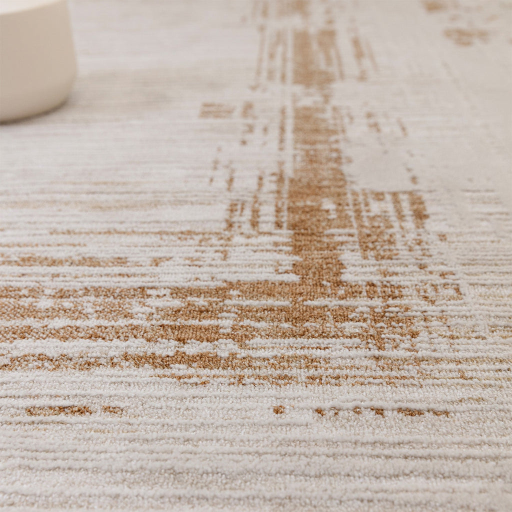 Anders AN05 Boho Abstract Border Natural Rug