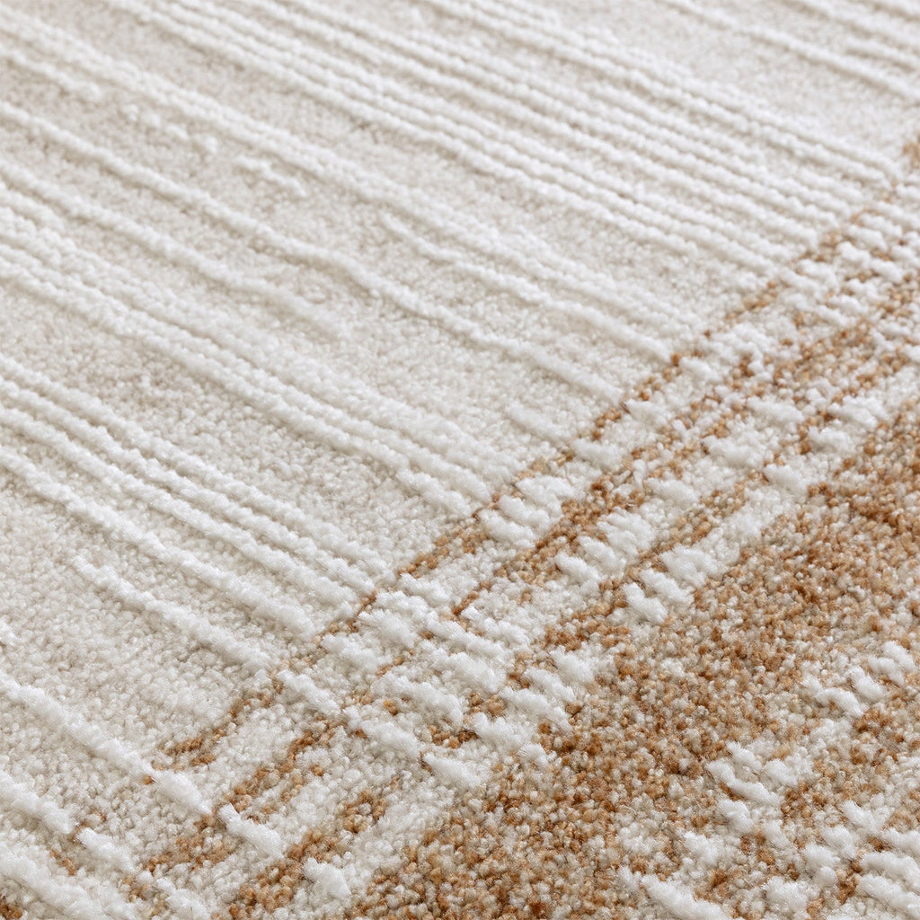 Anders AN05 Boho Abstract Border Natural Rug