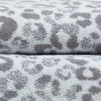 Animal Print 550gsm Grey Cotton Towels