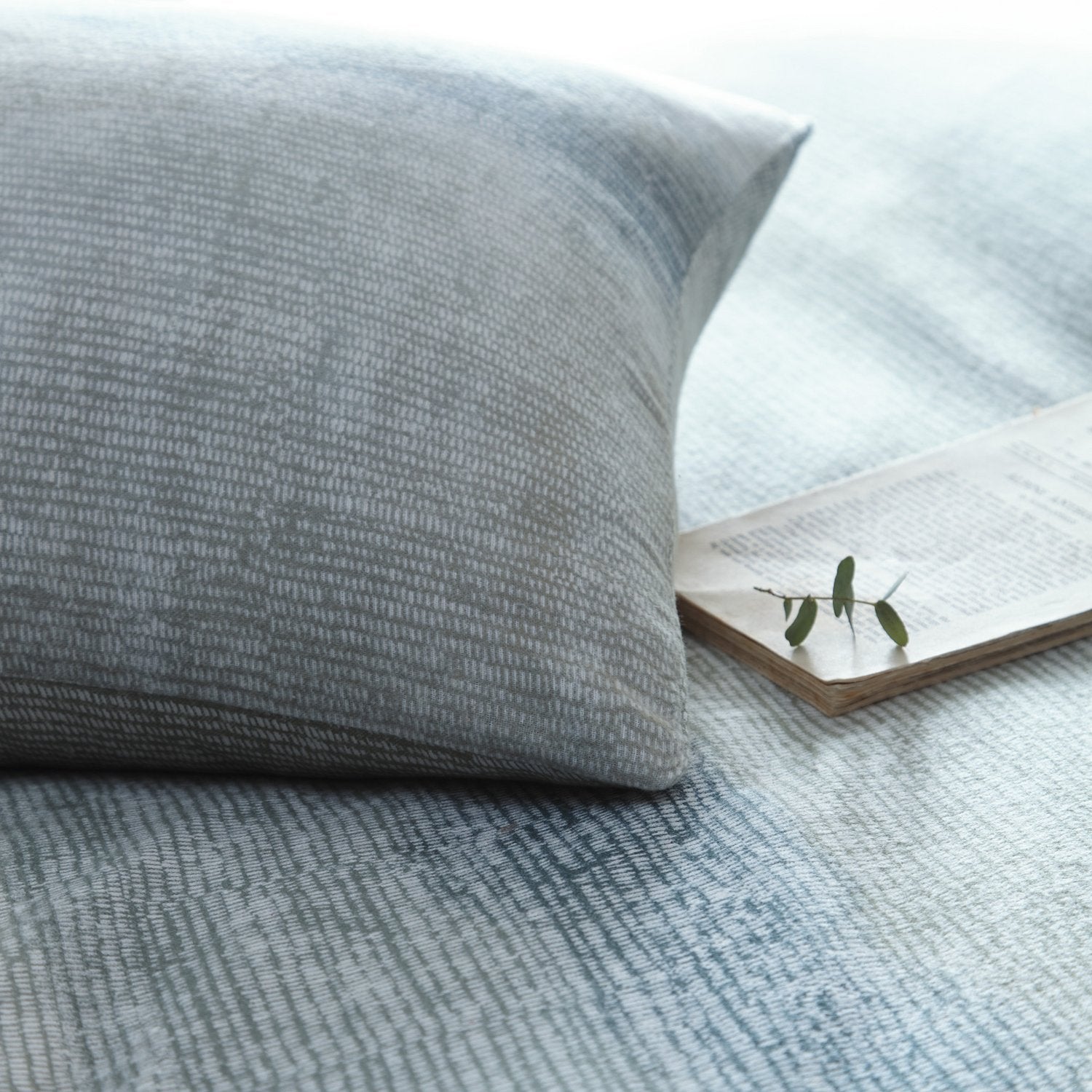Anson Stripe Green Brushed Cotton Duvet Set
