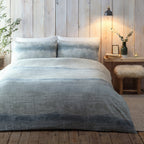 Anson Stripe Green Brushed Cotton Duvet Set