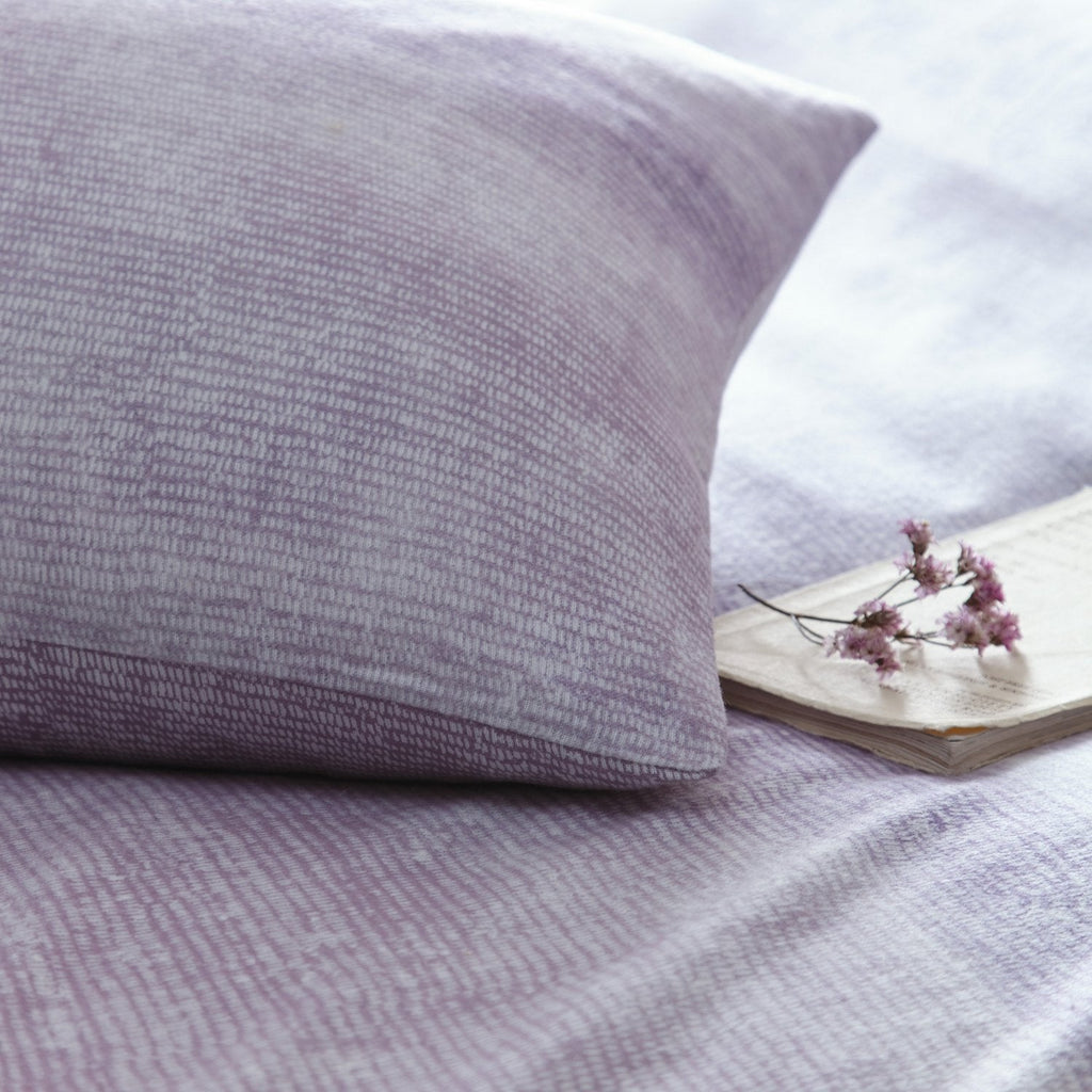 Anson Stripe Mauve Brushed Cotton Duvet Set