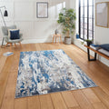 Apollo GR580 Grey/Navy Rug