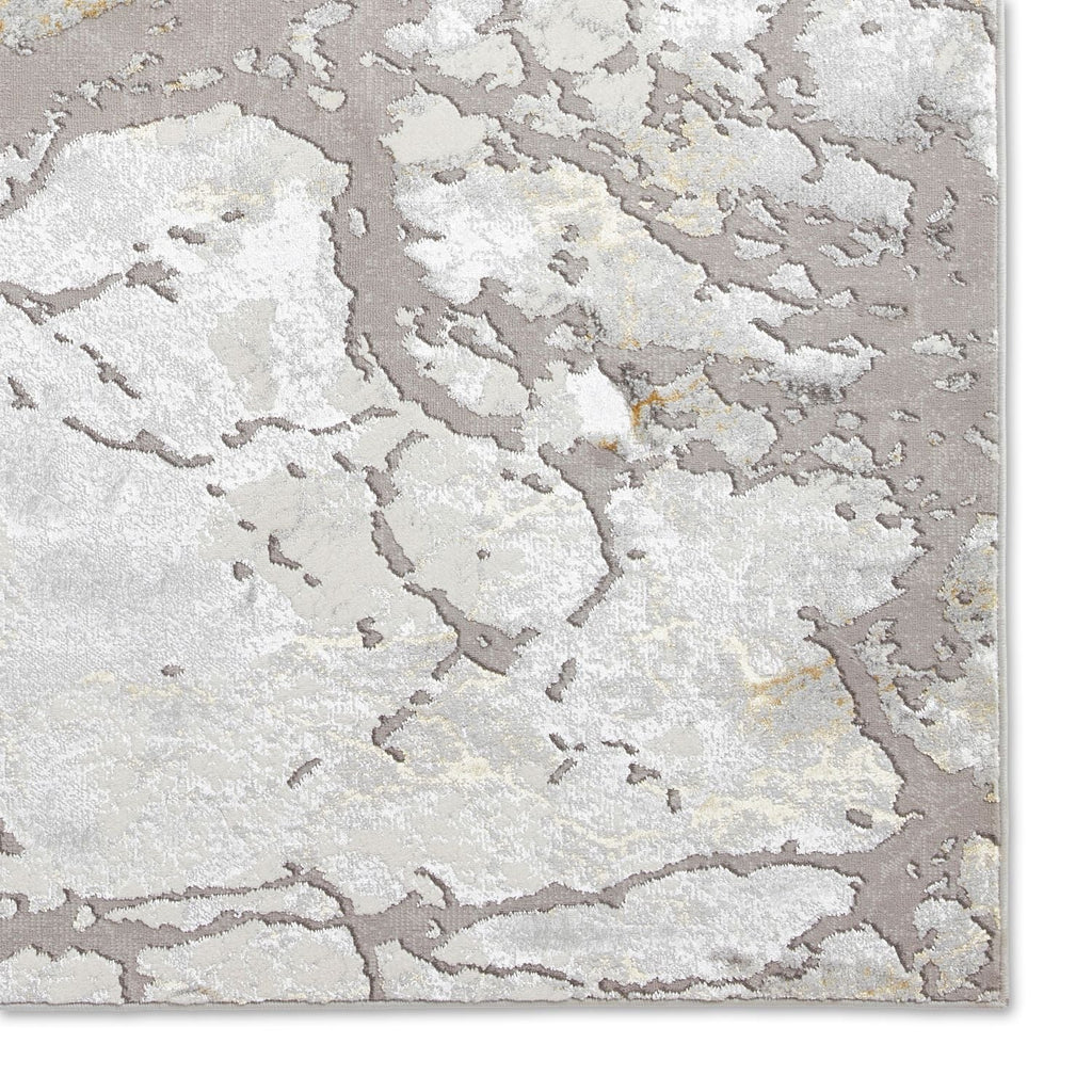 Apollo 2677 Grey and Gold Modern Abstract Rug