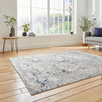 Apollo 2677 Grey/Navy Rug