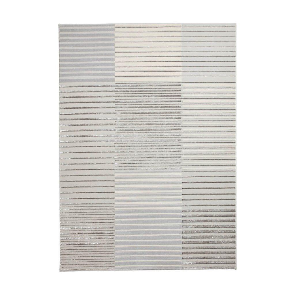 Apollo 2681 Grey/Ivory Stripe Rug