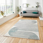 Apollo 2683 Grey/Green Rug
