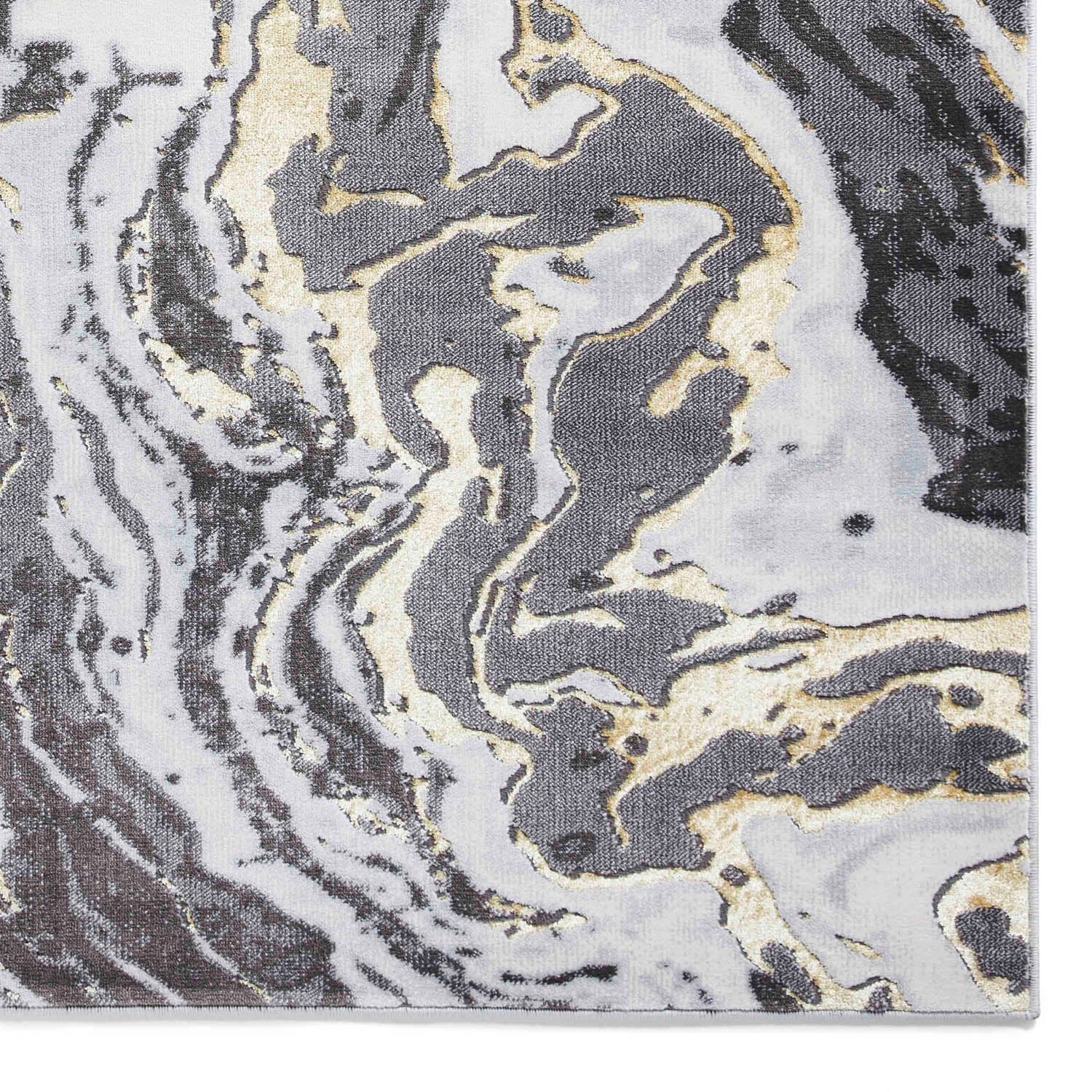Apollo GR584 Grey/Gold Rug