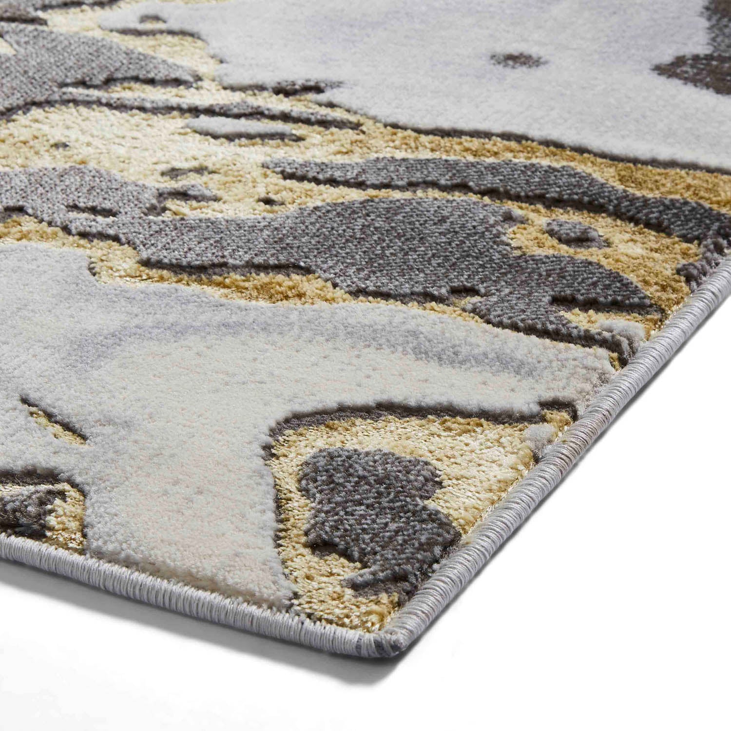 Apollo GR584 Grey/Gold Rug