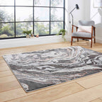 Apollo GR584 Grey/Rose Rug