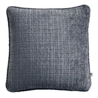 Alba Charcoal Chenille Cushion (43cm x 43cm)