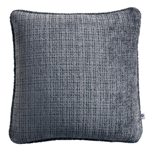 Alba Charcoal Chenille Cushion (43cm x 43cm)