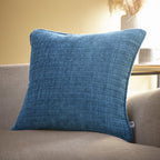 Alba Teal Chenille Cushion (43cm x 43cm)