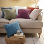 Alba Terracotta Chenille Cushion (43cm x 43cm)