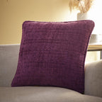 Alba Wine Chenille Cushion (43cm x 43cm)