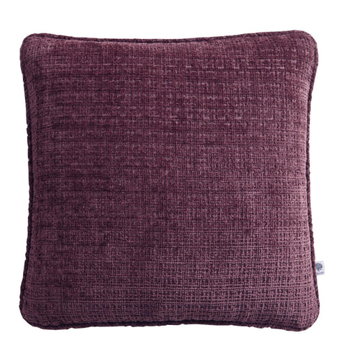 Alba Wine Chenille Cushion (43cm x 43cm)