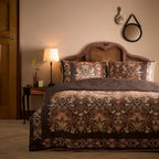 Audrey Spice Reversible Cotton Sateen Duvet Set