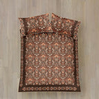 Audrey Spice Reversible Cotton Sateen Duvet Set
