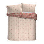 Aurelia Pink Ruffle Edge Reversible Cotton Duvet Set
