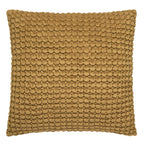 Bobble Ochre Large Velvet Cushion (55cm x 55cm)