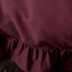 Cassia Frill Berry 100% Cotton Duvet Set