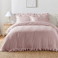 Cassia Frill Lavender 100% Cotton Duvet Set