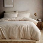 Fossil Natural Textured Jacquard Duvet Set