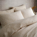 Fossil Natural Textured Jacquard Duvet Set