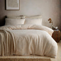 Fossil Natural Textured Jacquard Duvet Set