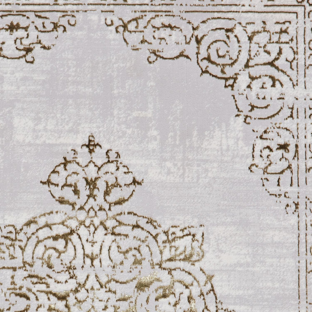 Artemis B9076A Gold and Silver Vintage Rug