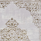 Artemis B9076A Gold and Silver Vintage Rug