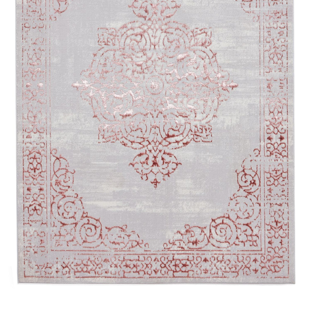 Artemis B9076A Rose and Silver Vintage Rug