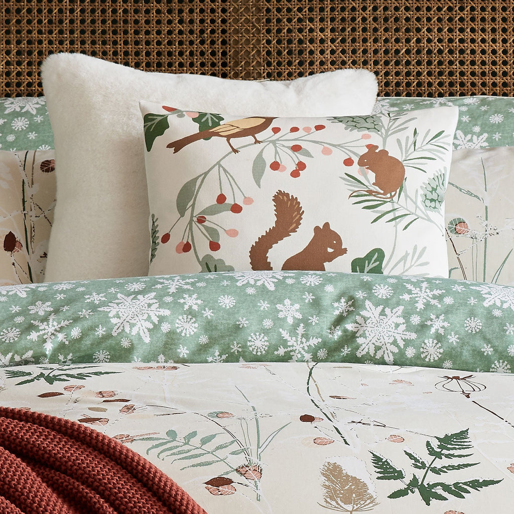 Laura Ashley Autumnal Woodland Cotton Cushion