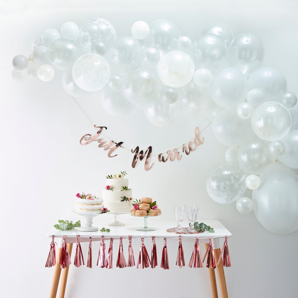 White Balloon Arch Kit- 5 Inner Pack