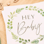 Hey Baby Shower Botanical Napkins